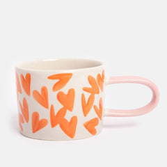 Red Magnet Hearts Mug