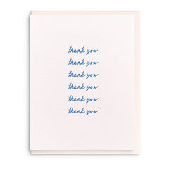 Thank You Script Greeting Card