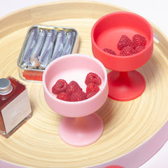Mecc Silicone Unbreakable Cocktail Glasses - Cherry Set