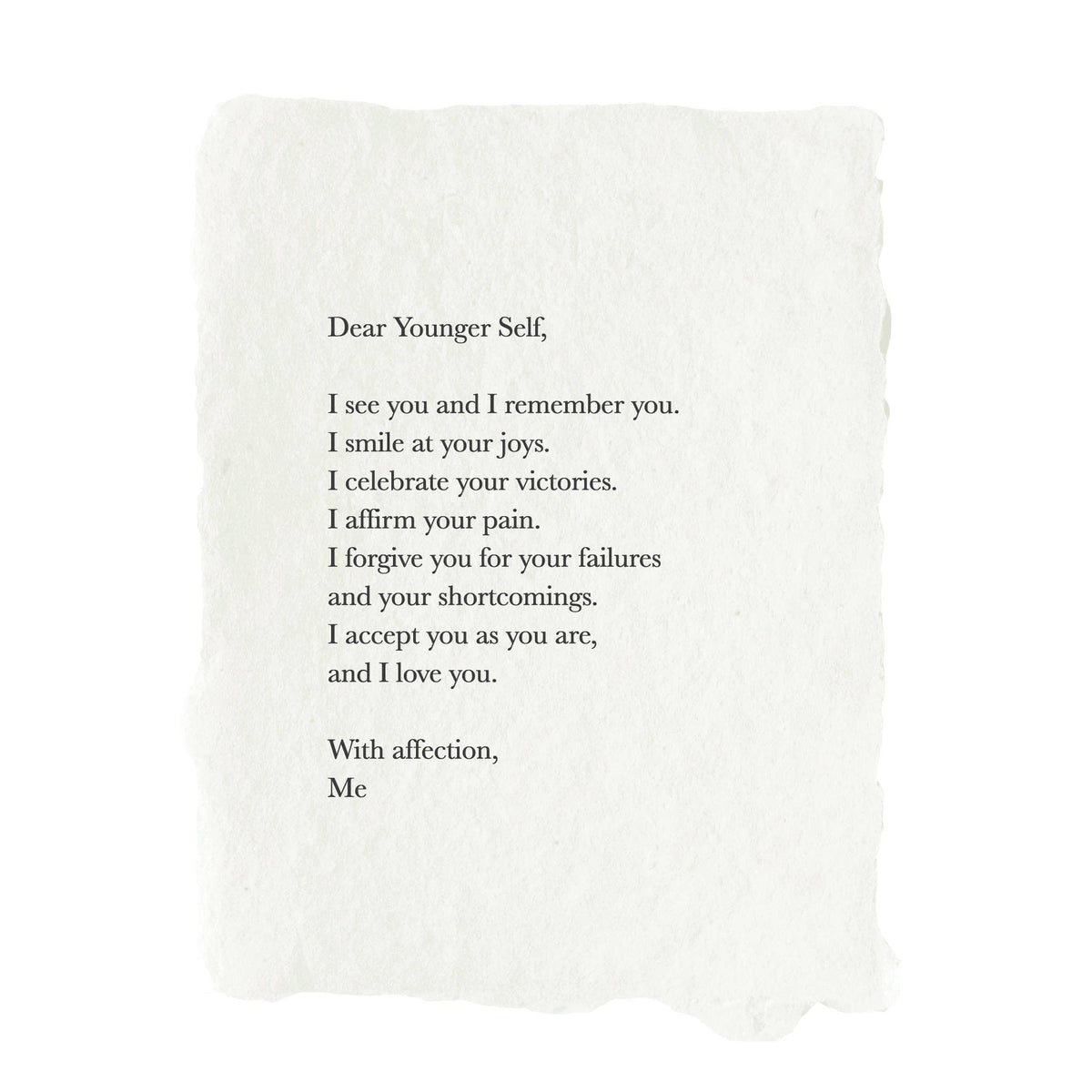 Dear Younger Self mini art print