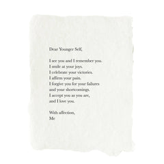 Dear Younger Self mini art print