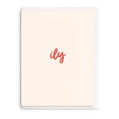 Ily: i love you Greeting Card
