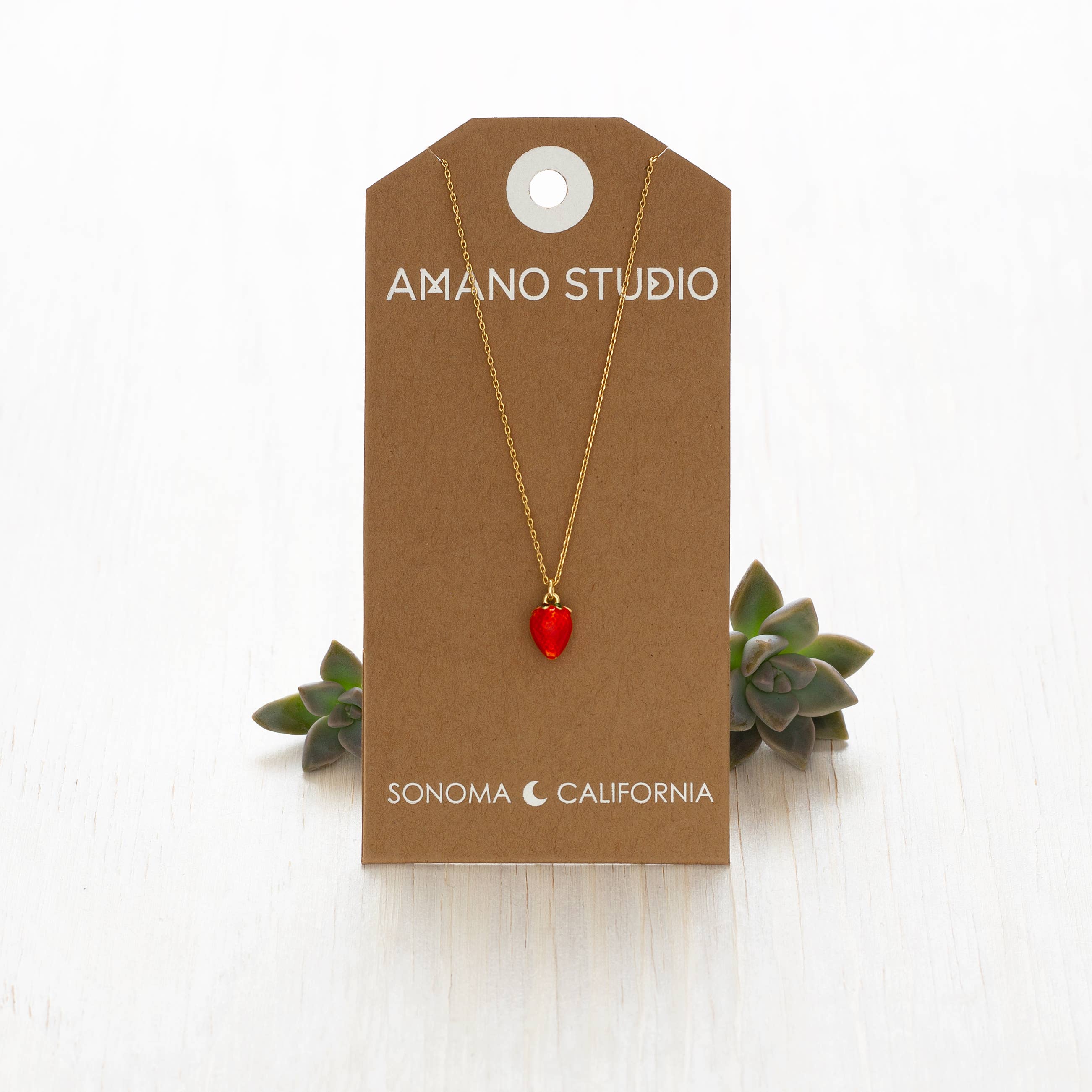 Summer Strawberry Necklace