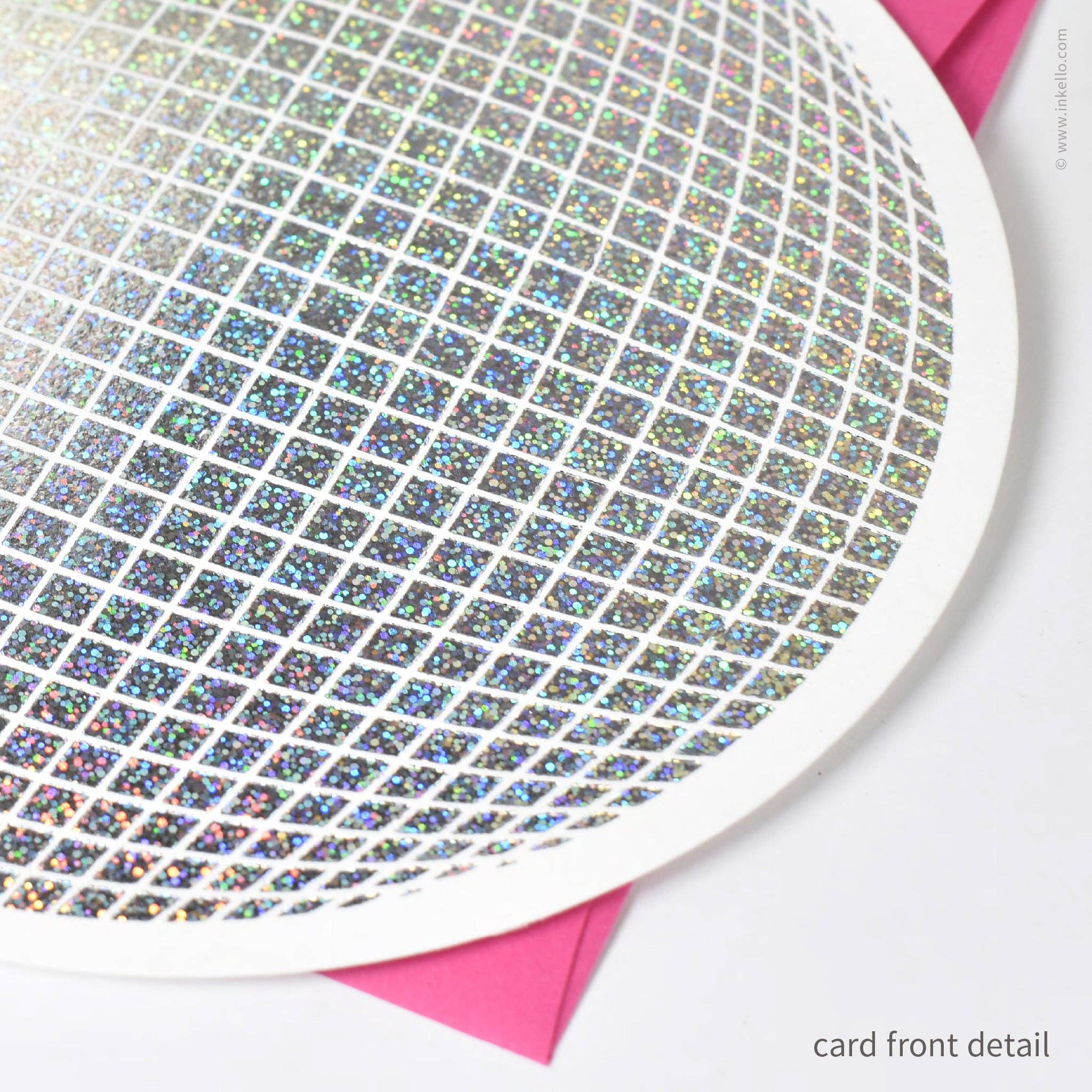 Disco Ball Hangable Birthday Card
