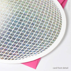 Disco Ball Hangable Birthday Card