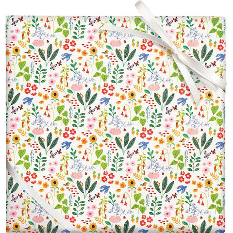 Floral Forest Stone Wrapping Paper Roll