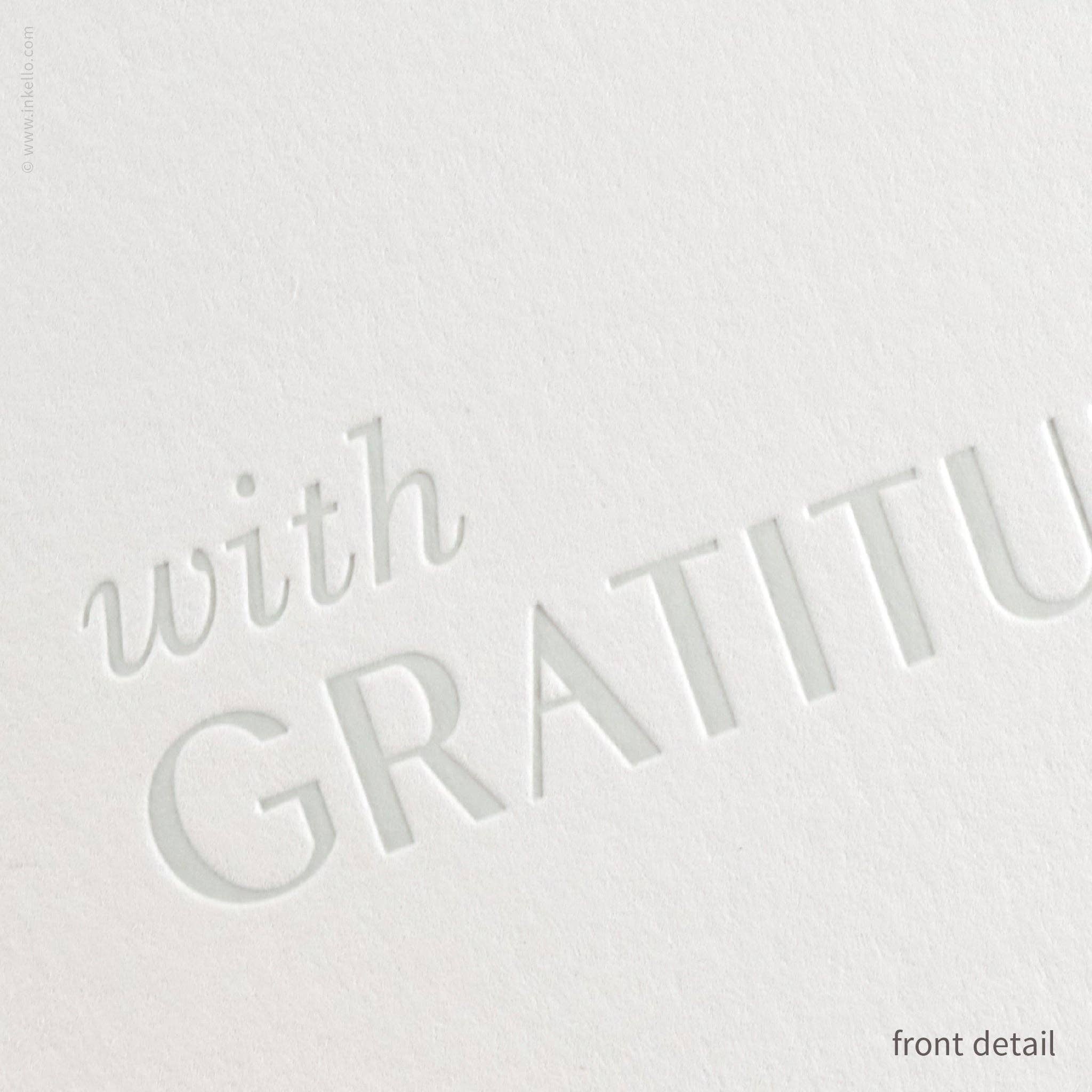 With Gratitude Card