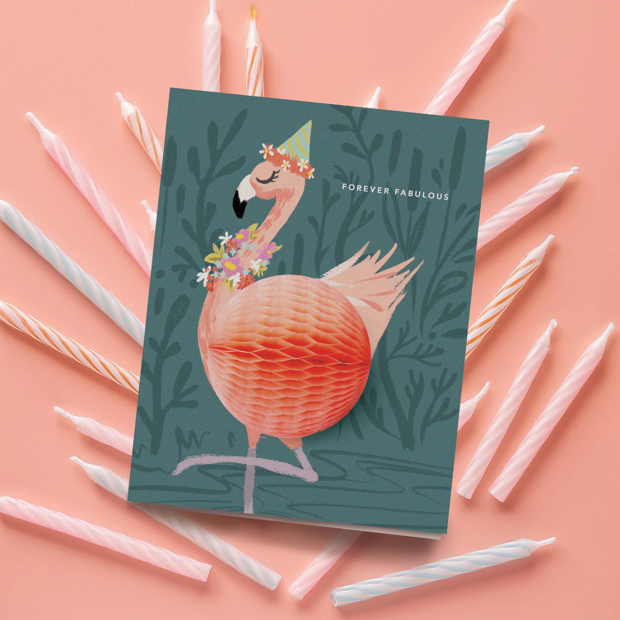 Flamingo Pop-Up Birthday Card