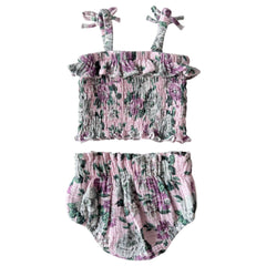 Blissful Blossoms Ruffle Top & Bloomer Set