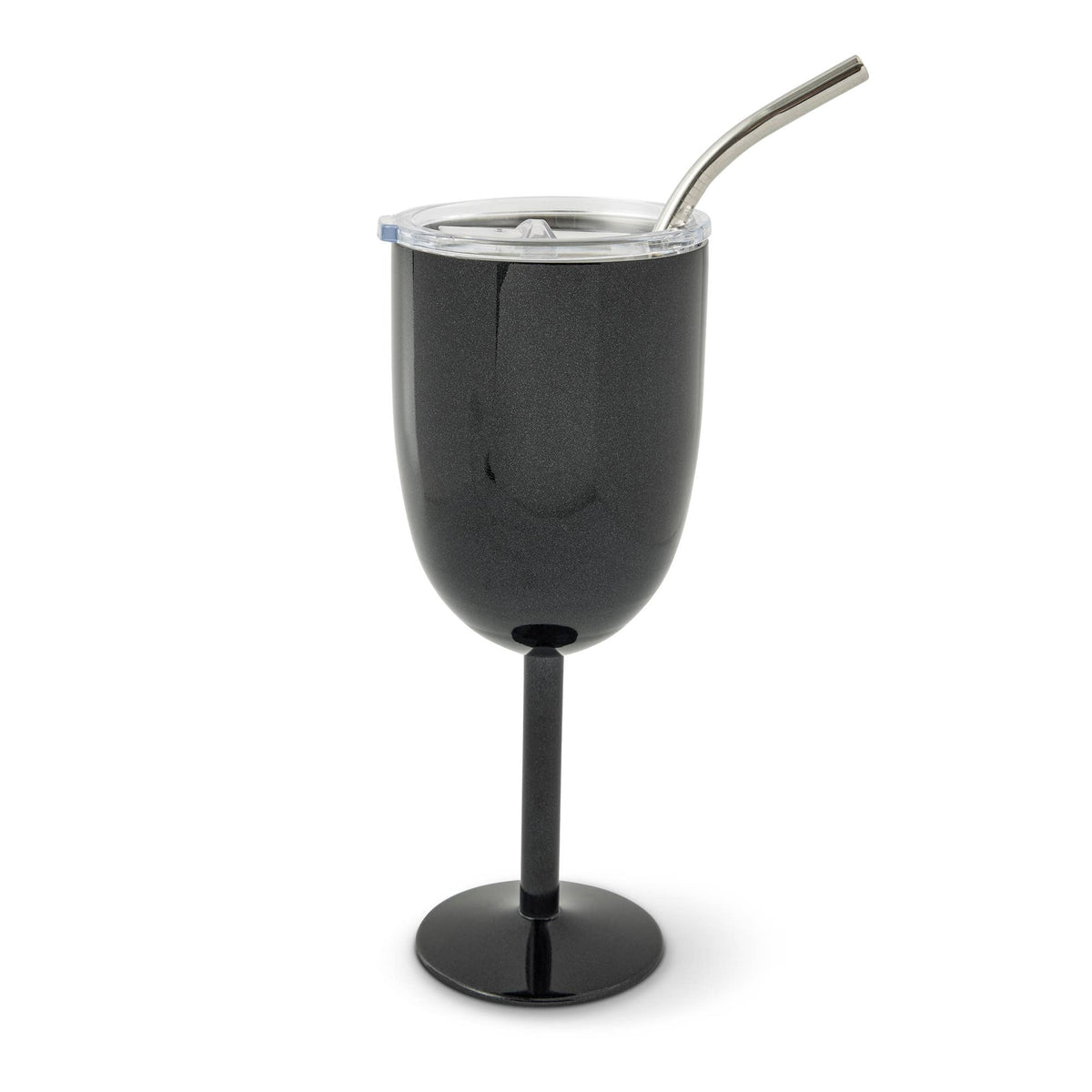 Onyx Shimmer Stainless Steel Wine Tumbler