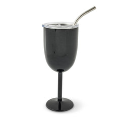 Onyx Shimmer Stainless Steel Wine Tumbler