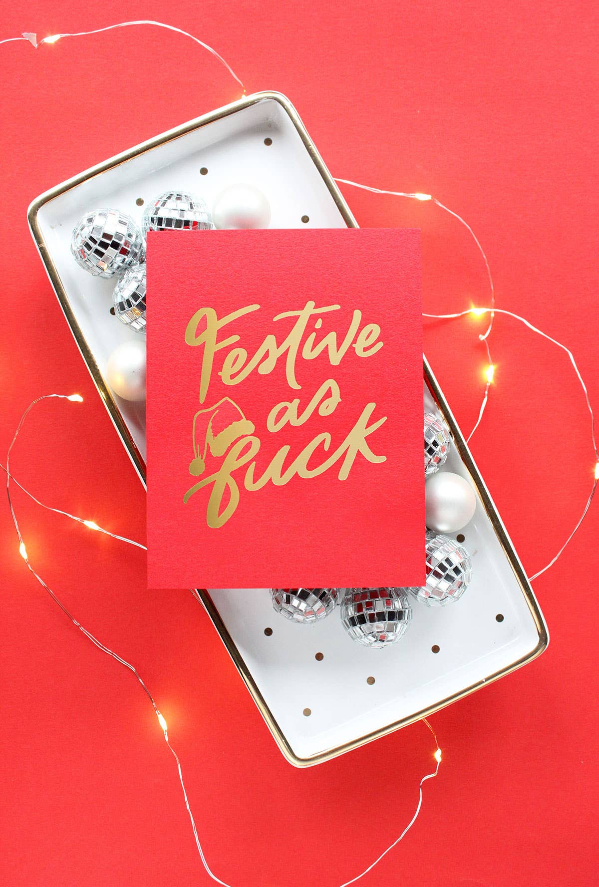 Festive AF Foil Greeting Card