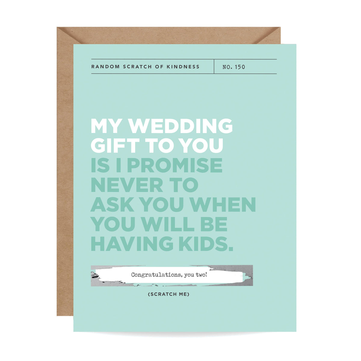 My Wedding Gift to You Scratch-Off Card