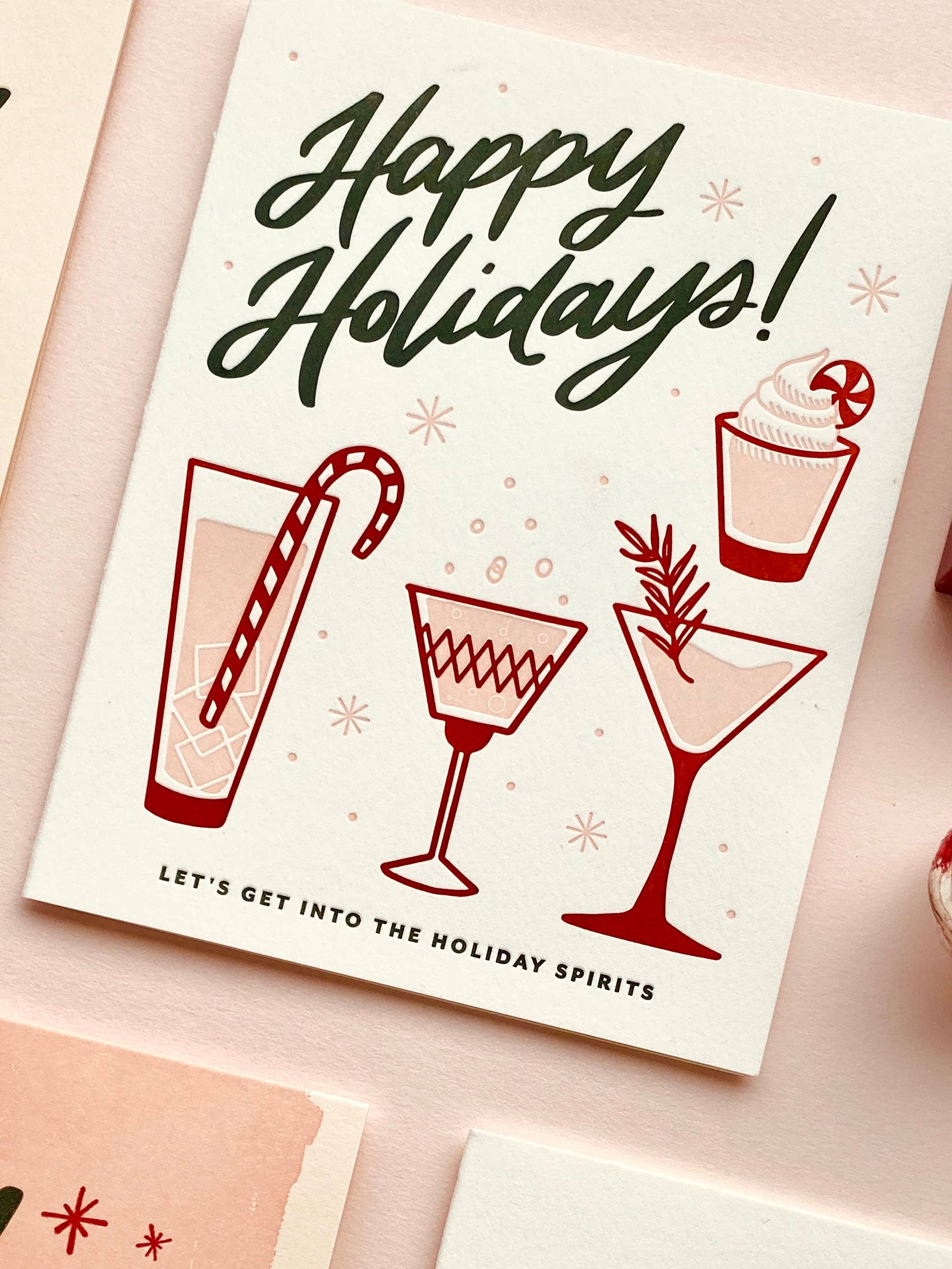 Holiday Spirits Greeting Card