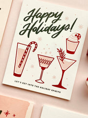 Holiday Spirits Greeting Card