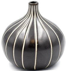 CONGO Black Tiny Porcelain Bud Vase