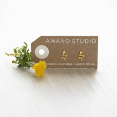 Teeny Tiny Serpent Stud Earrings