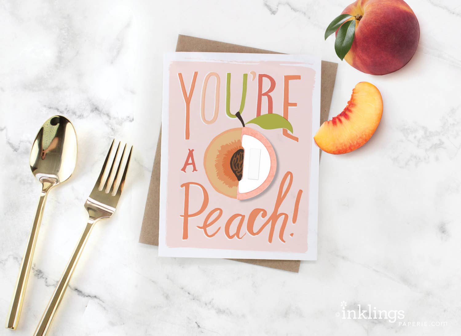 Peach Pop-Up Card