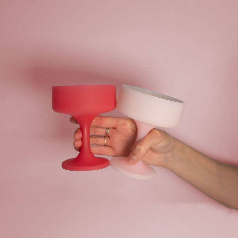 Mecc Silicone Unbreakable Cocktail Glasses - Cherry Set