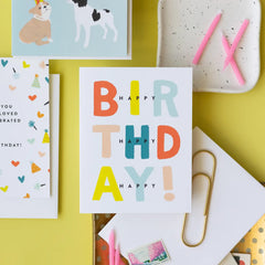 3x Happy Birthday Card