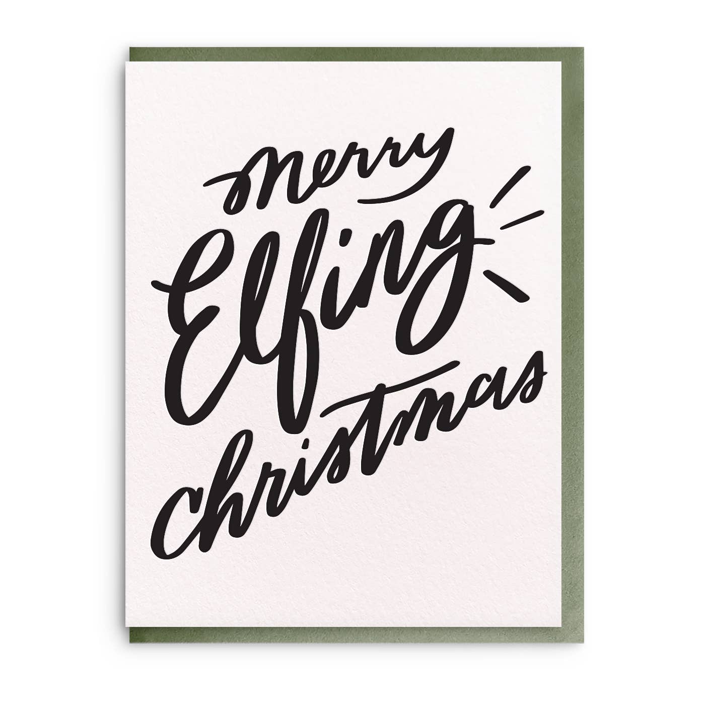 Elfing Christmas Greeting Card