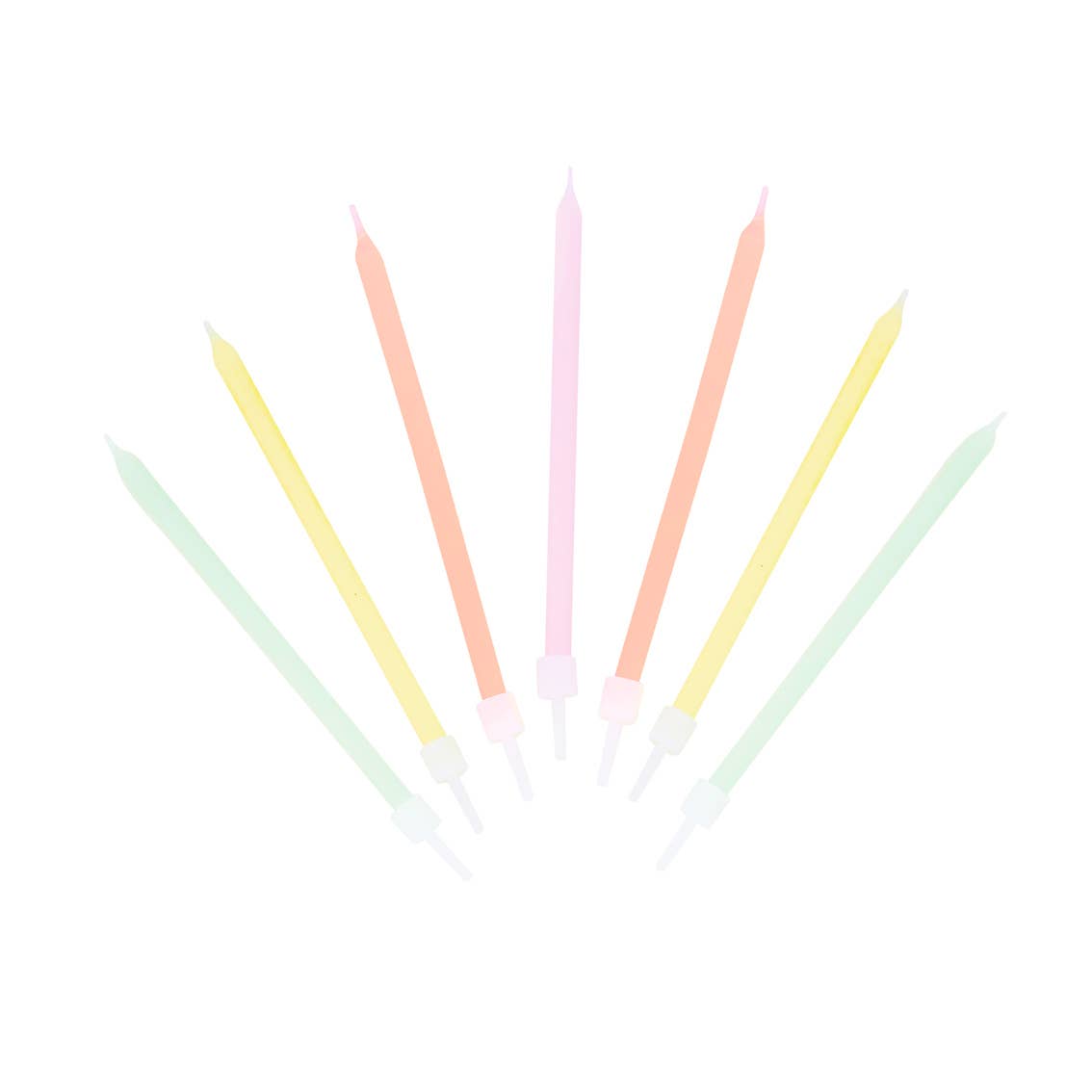 Rainbow Pastel Birthday Candles