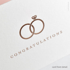 Congratulations Interlocking Rings Card