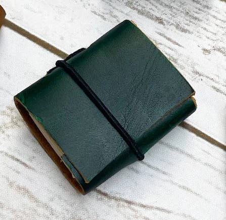 Tiny Upcycled Leather Journals