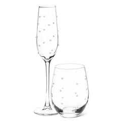 Heart of Glass Wine Glass