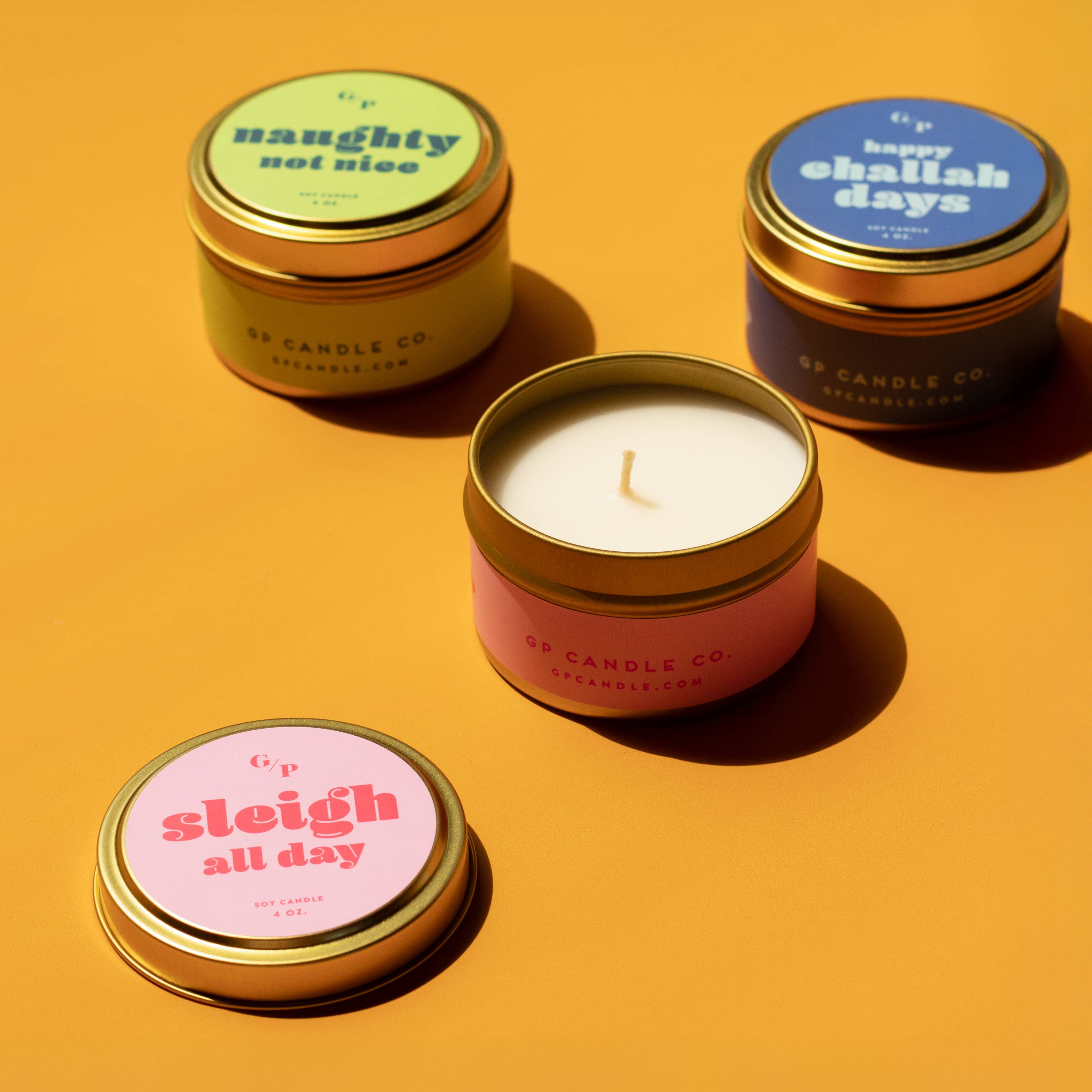 Sleigh All Day Candle Tin