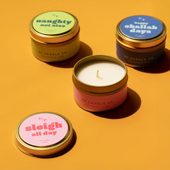 Sleigh All Day Candle Tin