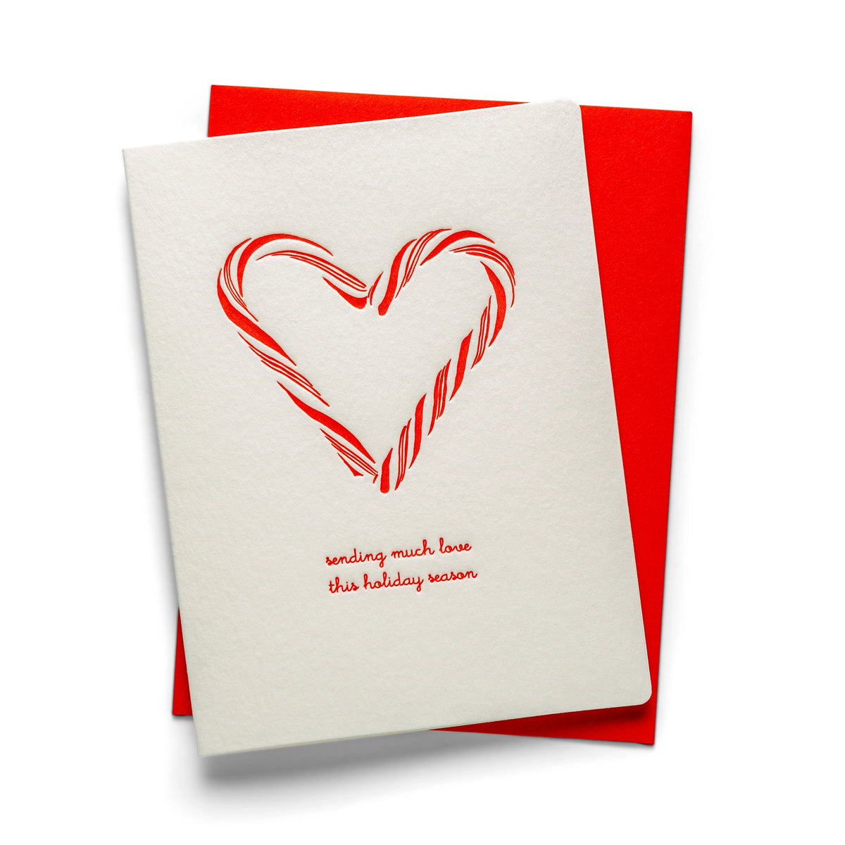 Candy Cane Heart Card
