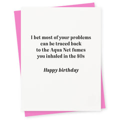 Fumes Birthday Card