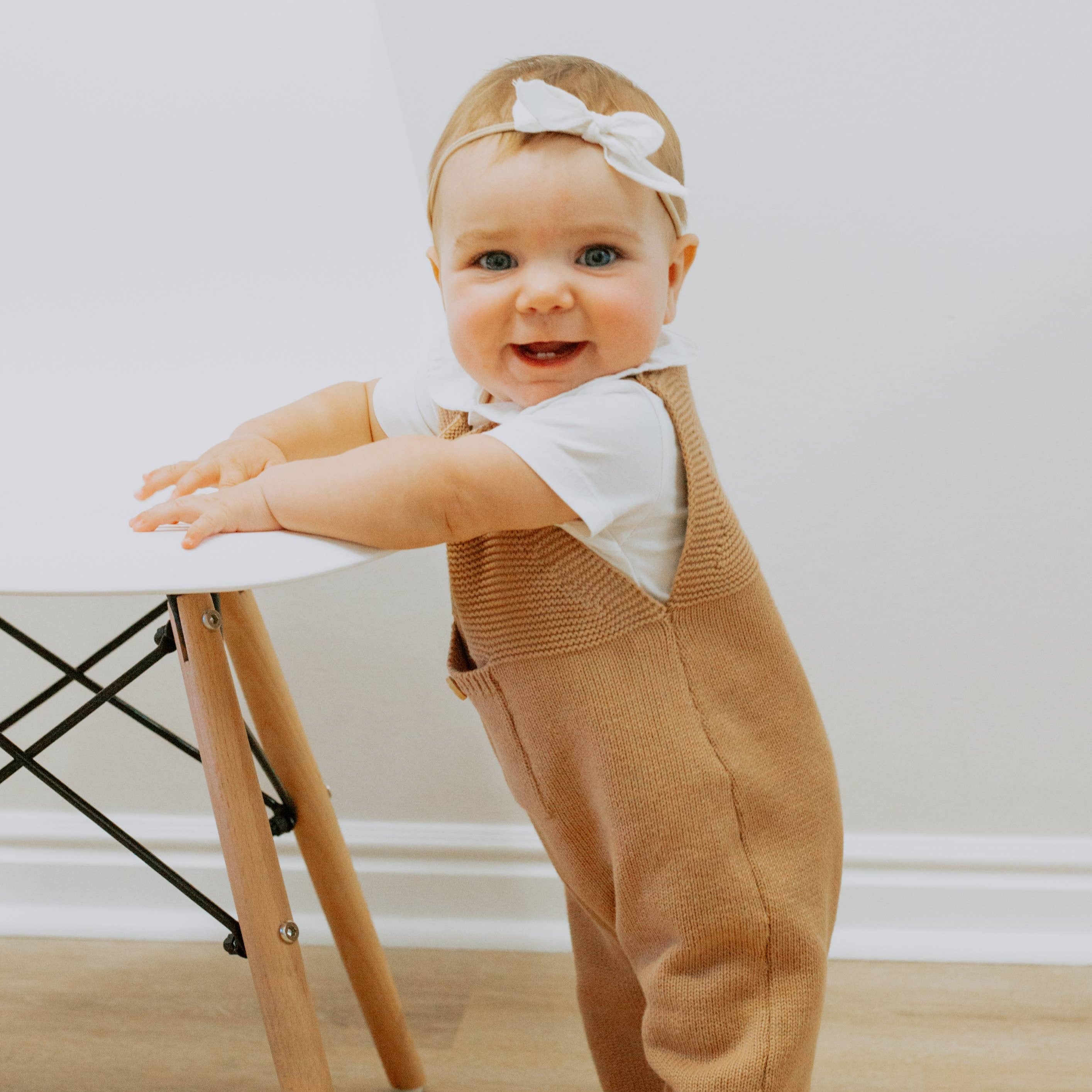 Ezra Knit Baby Overalls