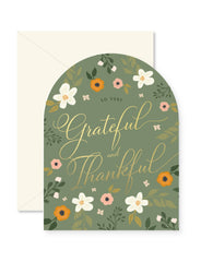 Grateful and Thankful Card
