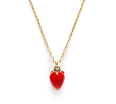 Summer Strawberry Necklace