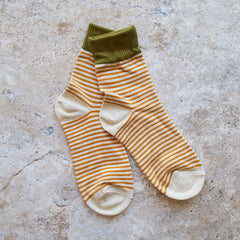 2 Tone Stripe Socks