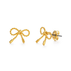 Tiny Bow Stud Earrings