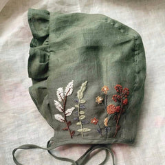 Vivian Embroidered Baby Sun Bonnet