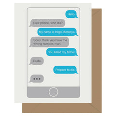 You Killed My Father Text Card