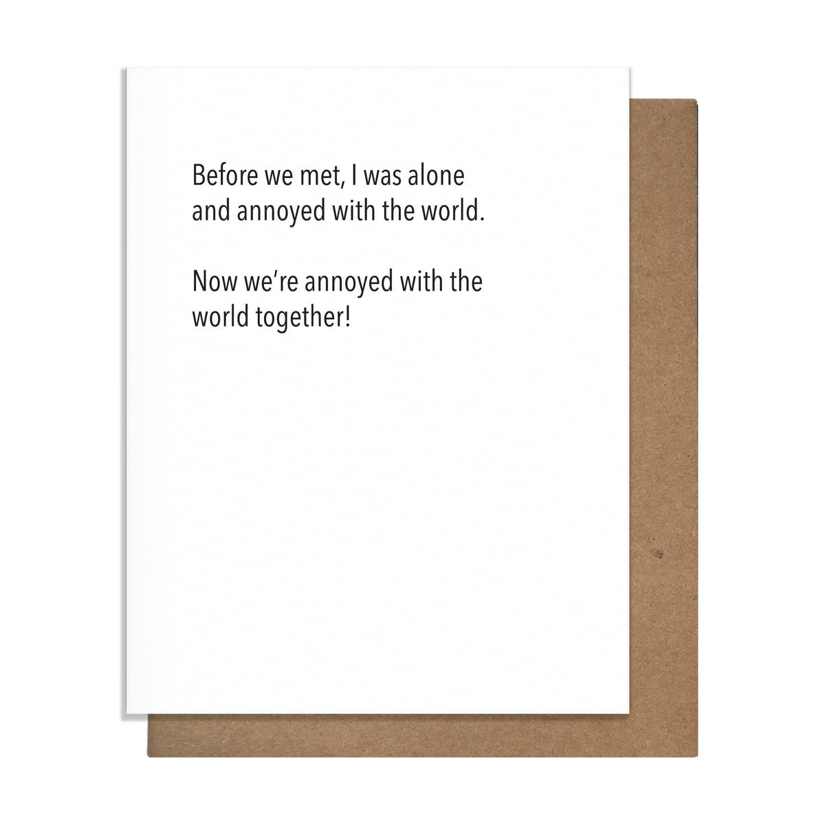 Annoyed Together Card