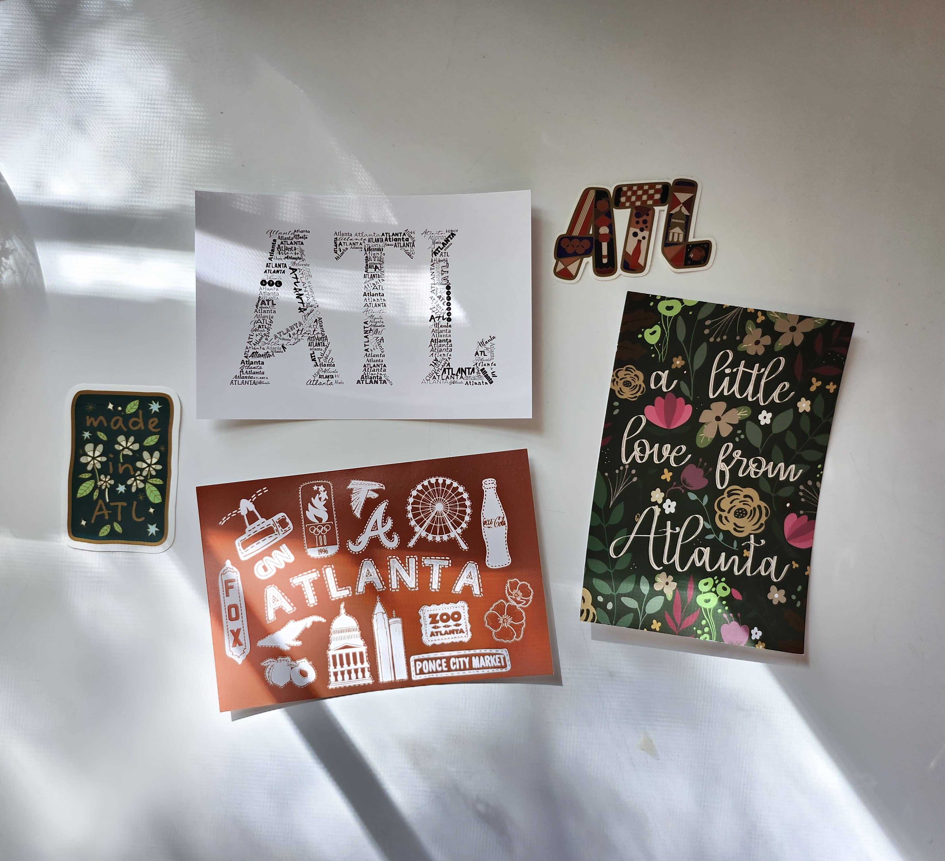 Atlanta Icons Postcard