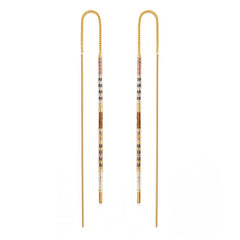 Miyuki Seed Bead Threader Earrings
