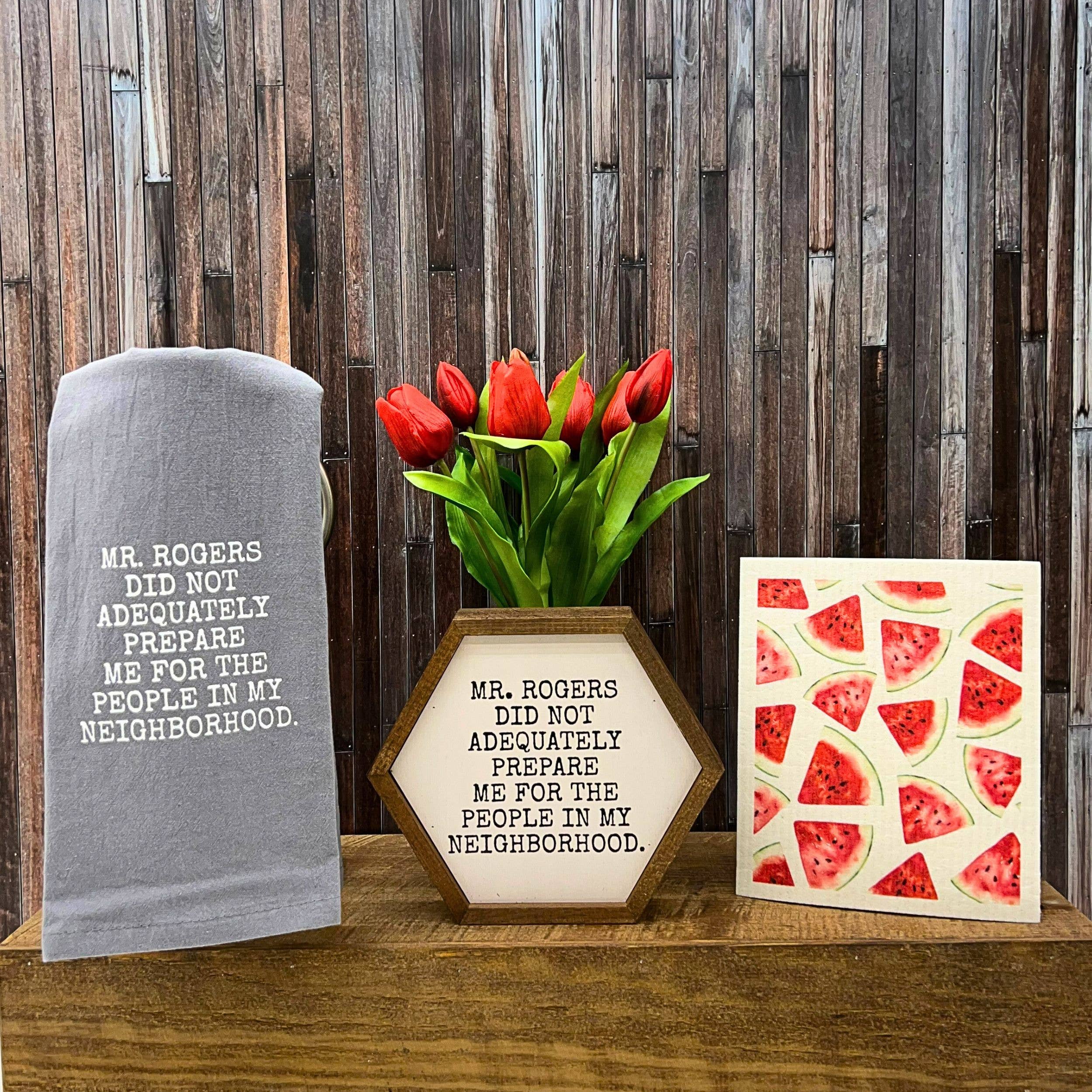 Mr. Rogers Funny Tea Towel