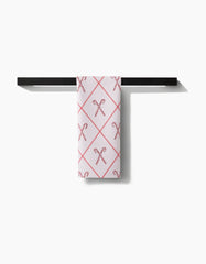 Festive Candy Canes Kitchen Towel