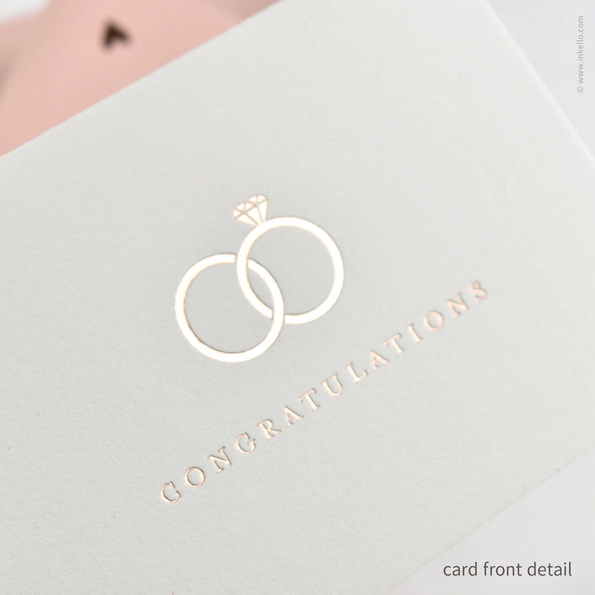 Congratulations Interlocking Rings Card