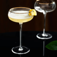 Vintage Gold Rim Coupe Glass