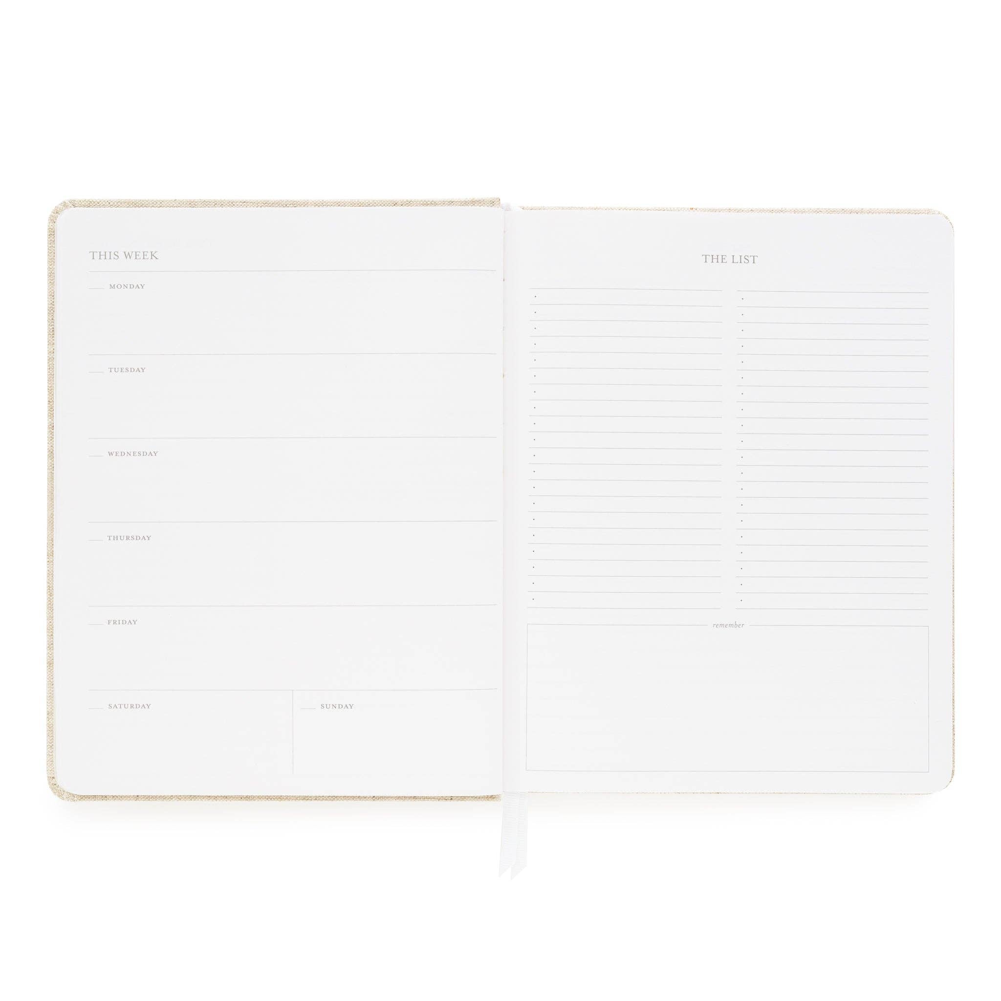 Chambray Undated Weekly Planner
