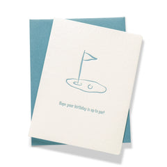 Golf Birthday Card