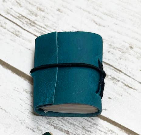 Tiny Upcycled Leather Journals
